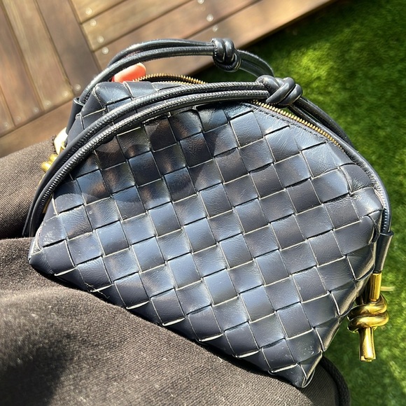 Bottega Veneta Mini Loop Intrecciato Space Grey - Picture 15 of 17